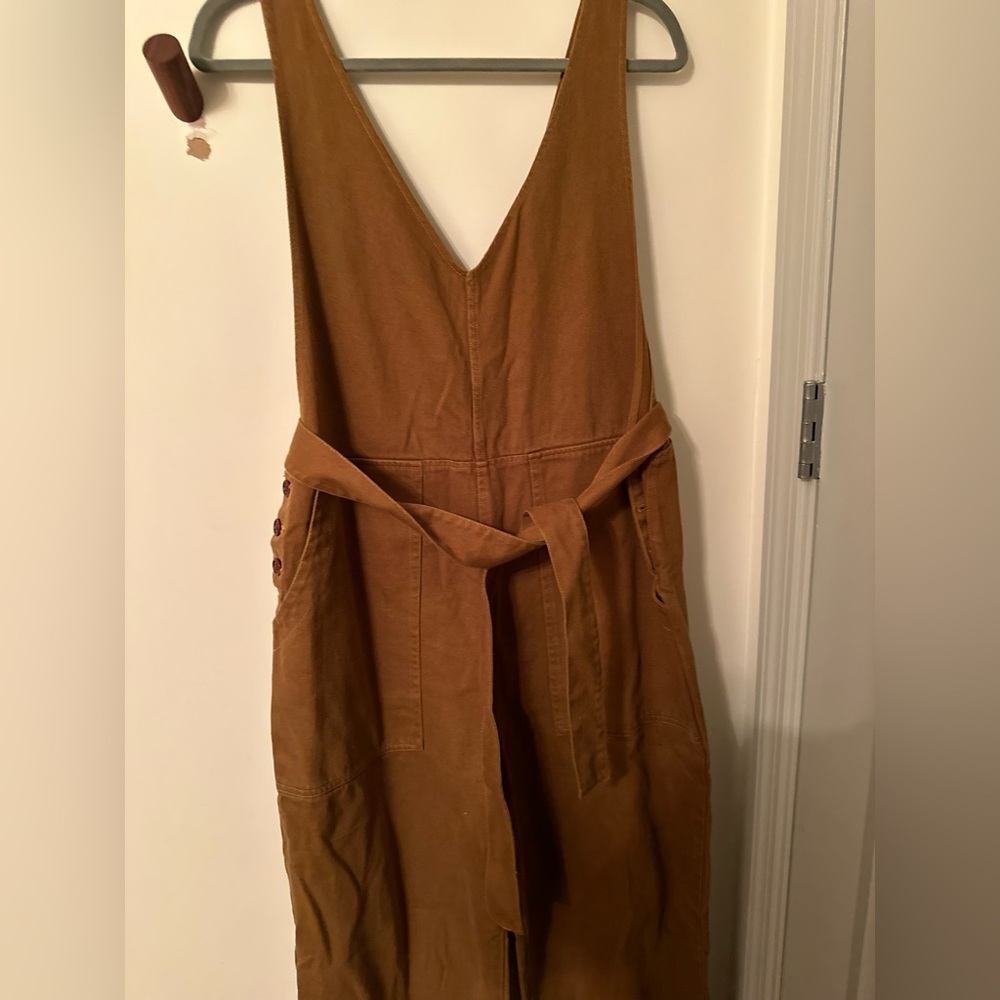 Alex mill overalls, mustard